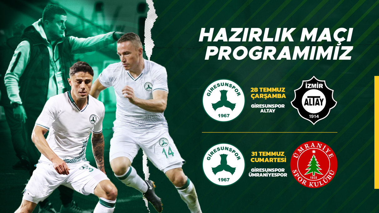 Hazırlık Maçı Programımız Netleşti.