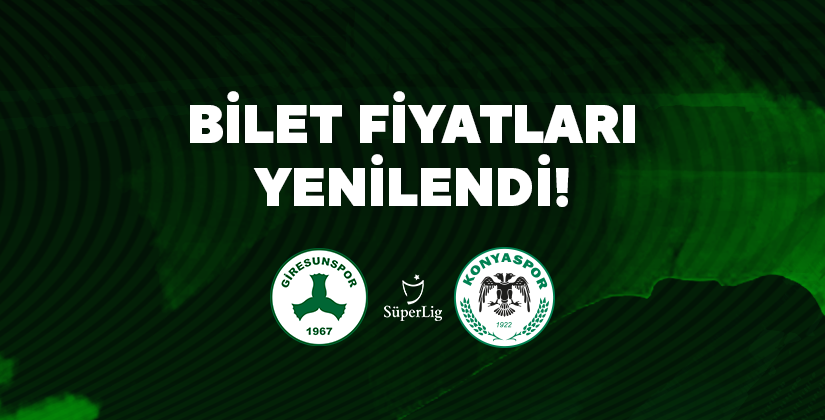 BİLET FİYATLARI YENİLENDİ
