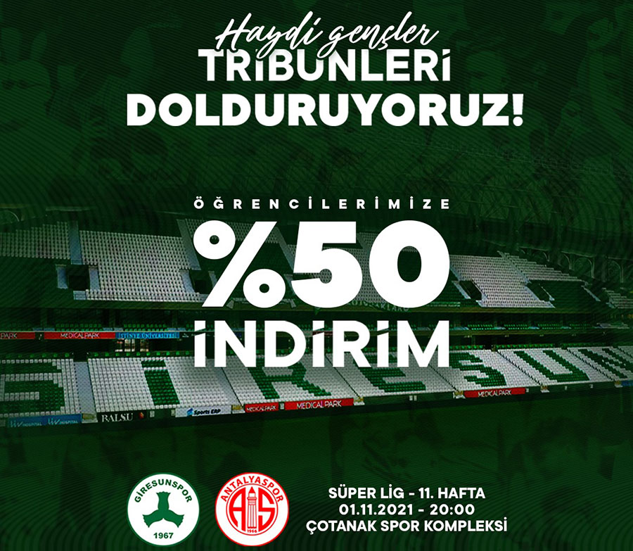 Haydi Gençler Tribünleri Dolduruyoruz