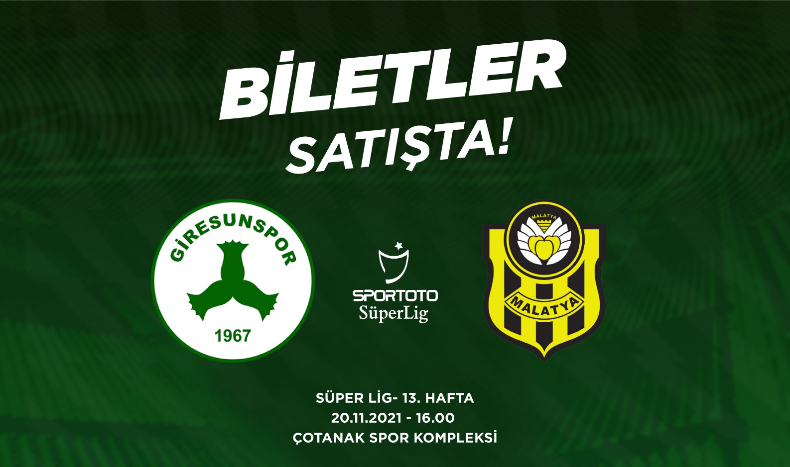 Öznur Kablo Yeni Malatyaspor maçı biletleri satışta!