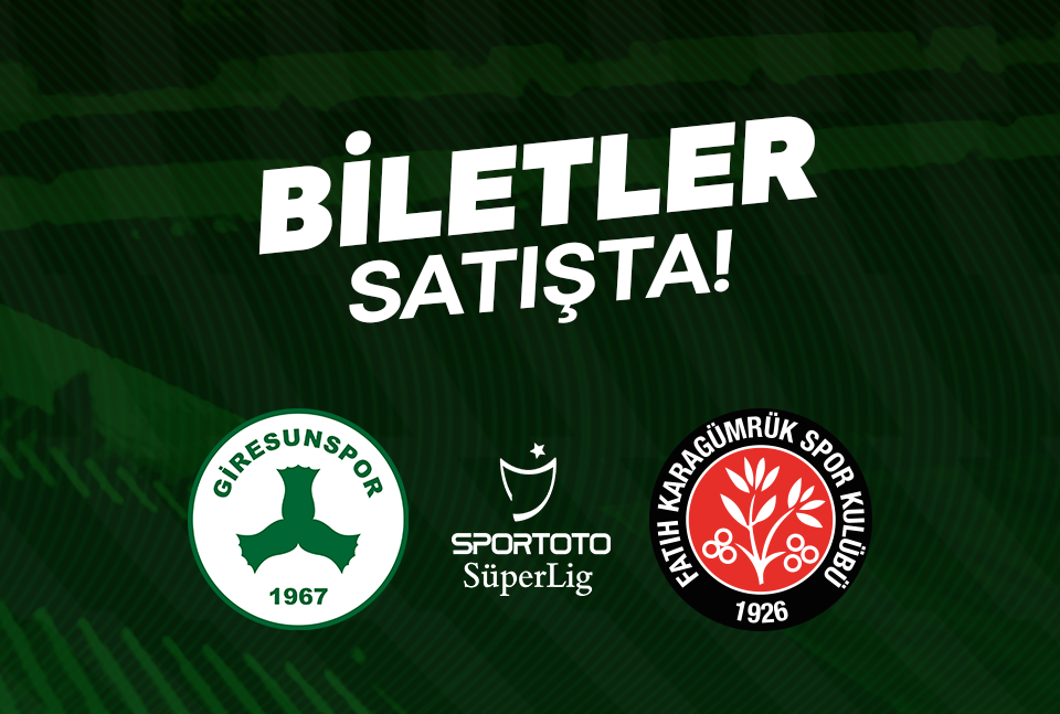 V. Fatih Karagümrük maçı biletleri satışta!
