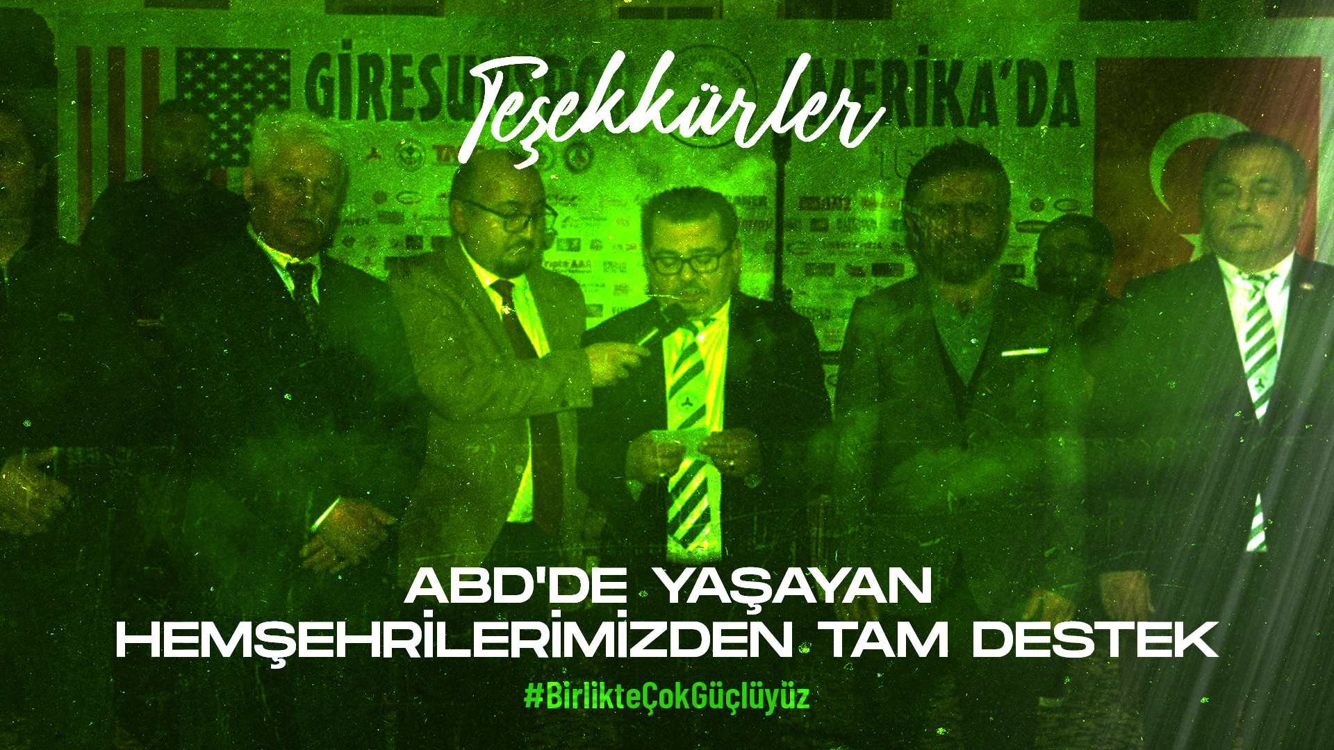 ABD'DE YAŞAYAN HEMŞEHRİLERİMİZDEN TAM DESTEK