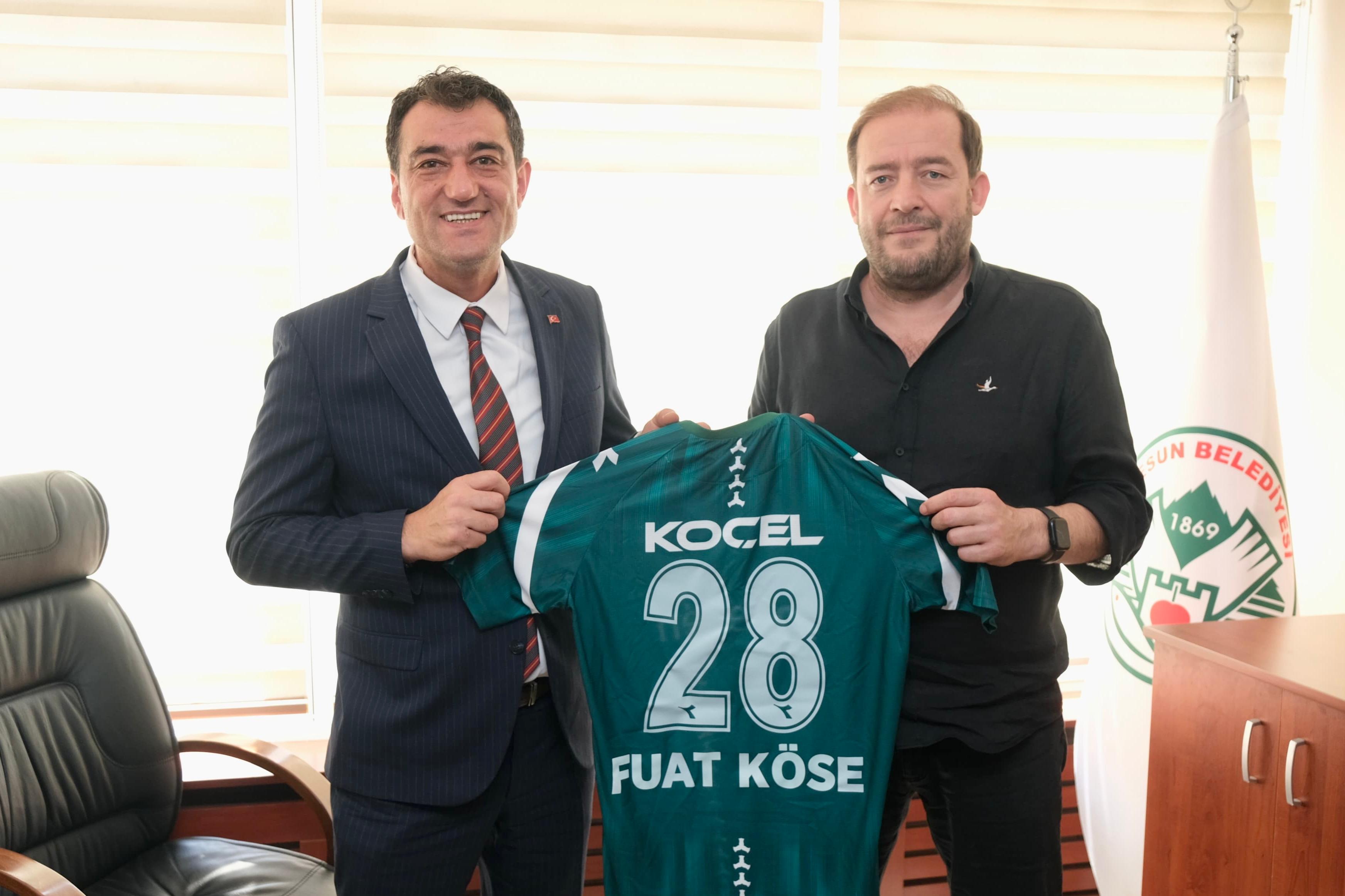 Başkanımız Emin Eltuğral ve Yönetim Kurulumuzdan Giresun Belediye Başkanı Fuat Köse'ye ziyaret