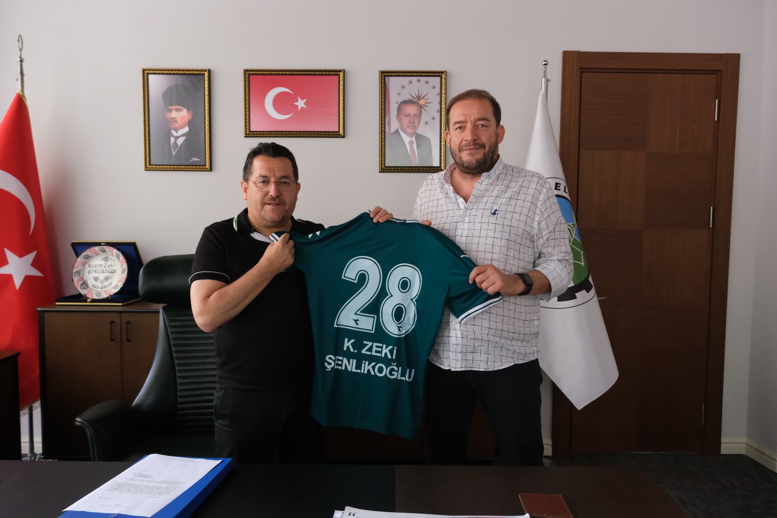 Başkanımız Emin Eltuğral ve Yönetim Kurulumuzdan Dereli Belediye Başkanı Zeki Şenlikoğlu'na ziyaret
