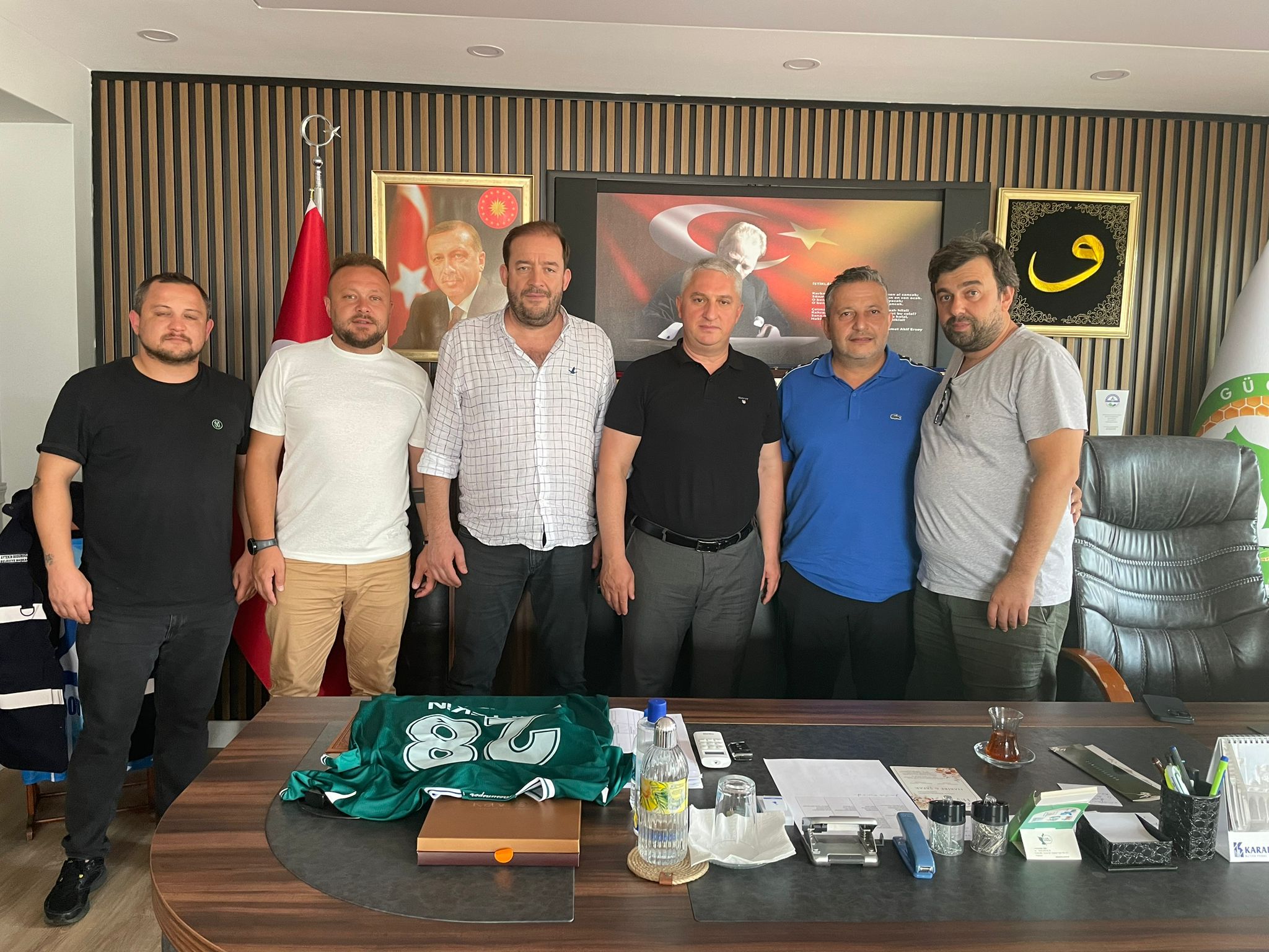Başkanımız Emin Eltuğral ve Yönetim Kurulumuzdan Güce Belediyesi'ne ziyaret