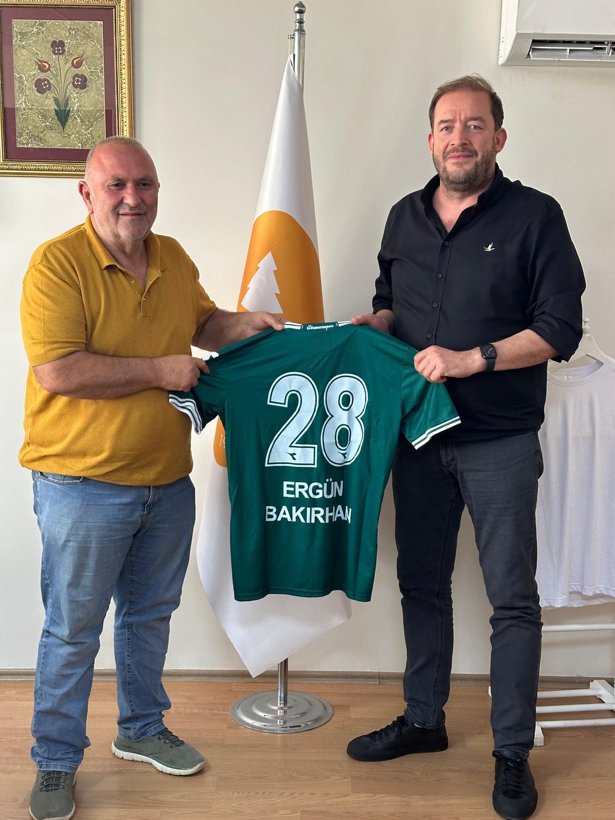 Başkanımız Emin Eltuğral ve Yönetim Kurulumuzdan Çamoluk Belediye Başkanı Ergün Bakırhan‘a ziyaret