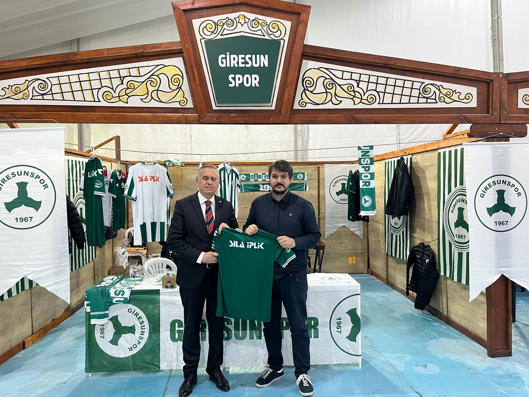 Sponsorlarımızdan Sıla İplik Yönetim Kurulu Başkanı Fatih Hasbal'dan Giresun Tanıtım Günleri’nde yer alan standımıza ziyaret