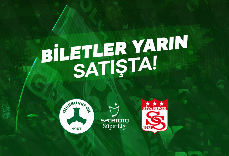 DG Sivasspor Maçının Biletleri Yarın Satışta!