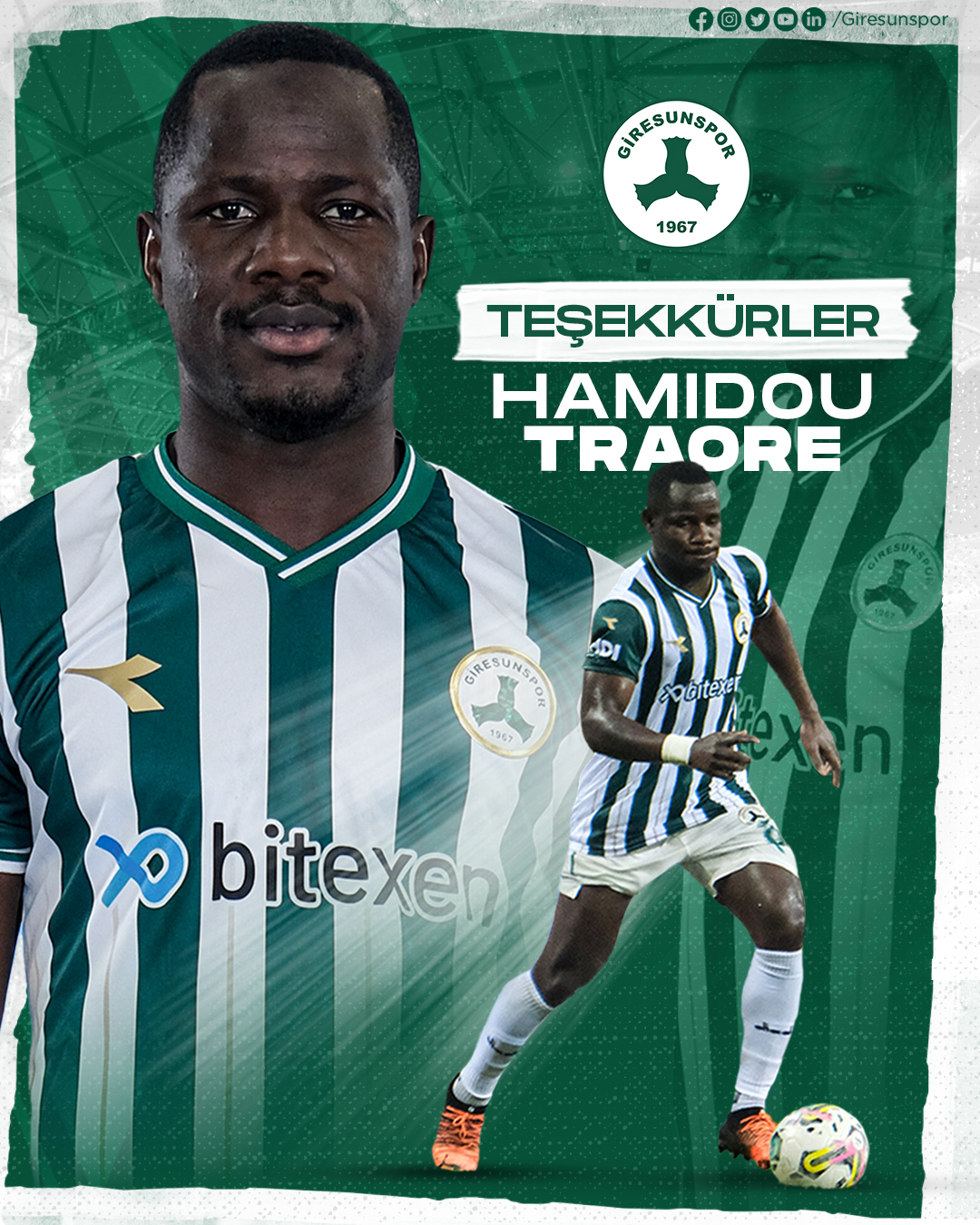 Teşekkürler Hamidou Traoré