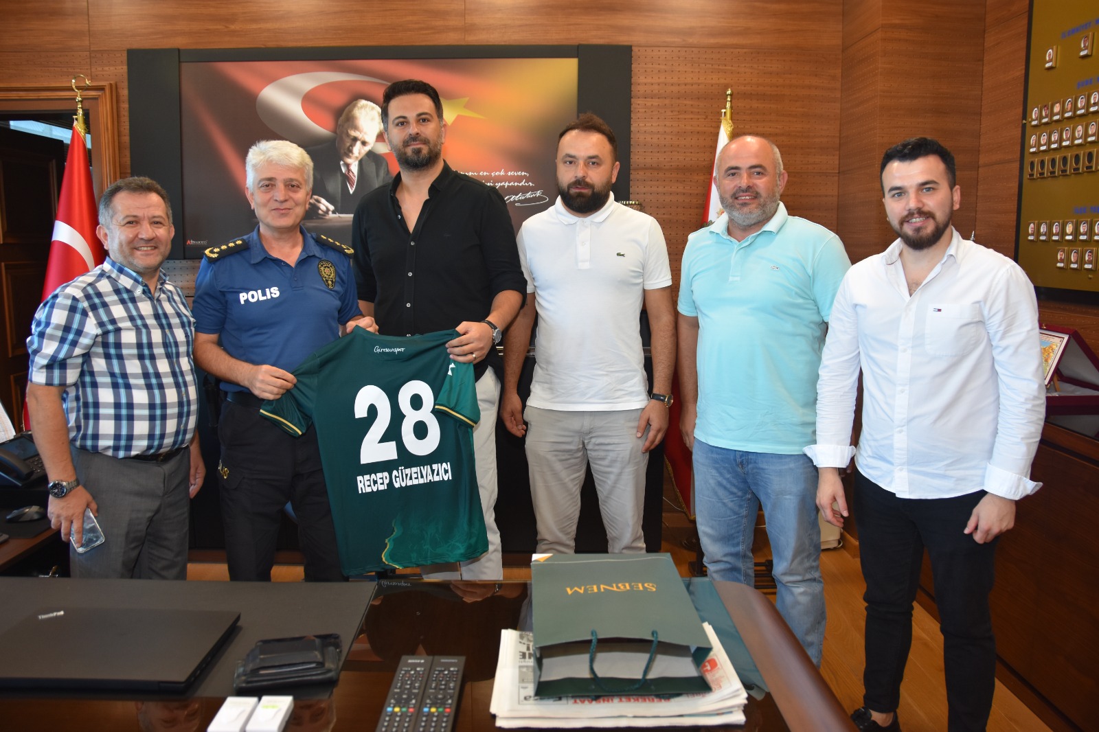 Yönetim Kurulu Üyelerimizden Giresun İl Emniyet Müdürü Recep Güzelyazıcı’ya Ziyaret