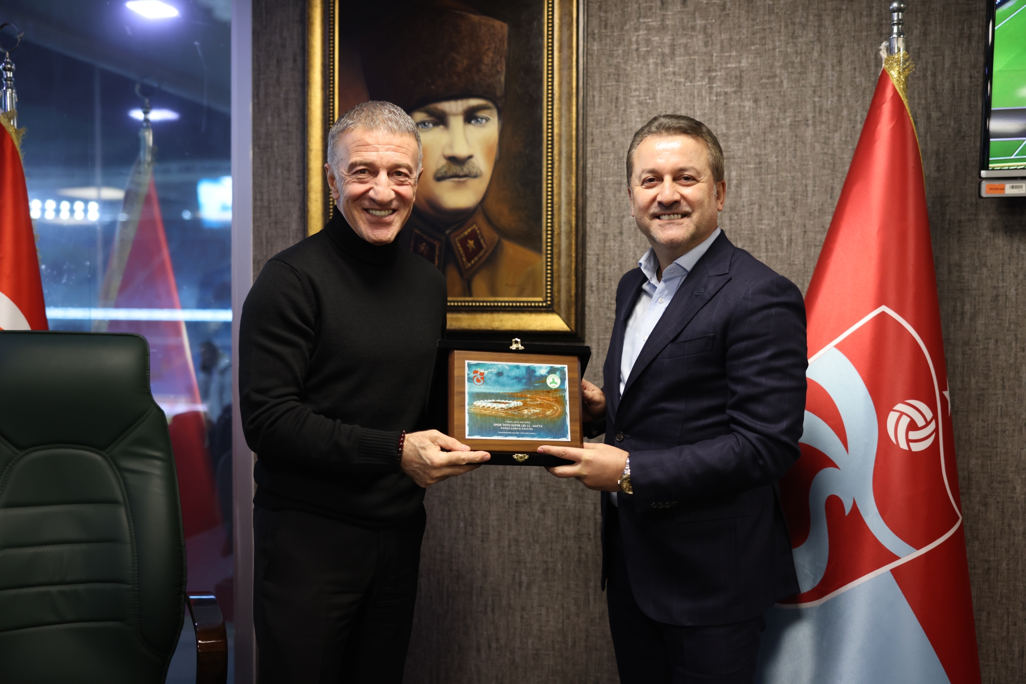 Trabzonspor karşılaşması öncesi dostluk yemeği