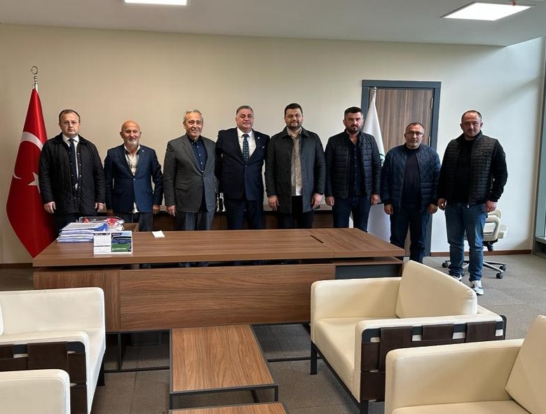 Giresun Ticaret Borsası Yönetim Kurulu Başkanı Hamza Bölük'ten başkanımıza ziyaret
