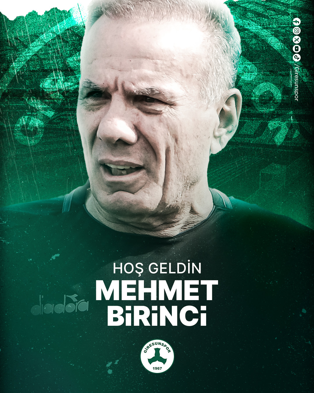 Yeni Teknik Direktörümüz Mehmet Birinci!