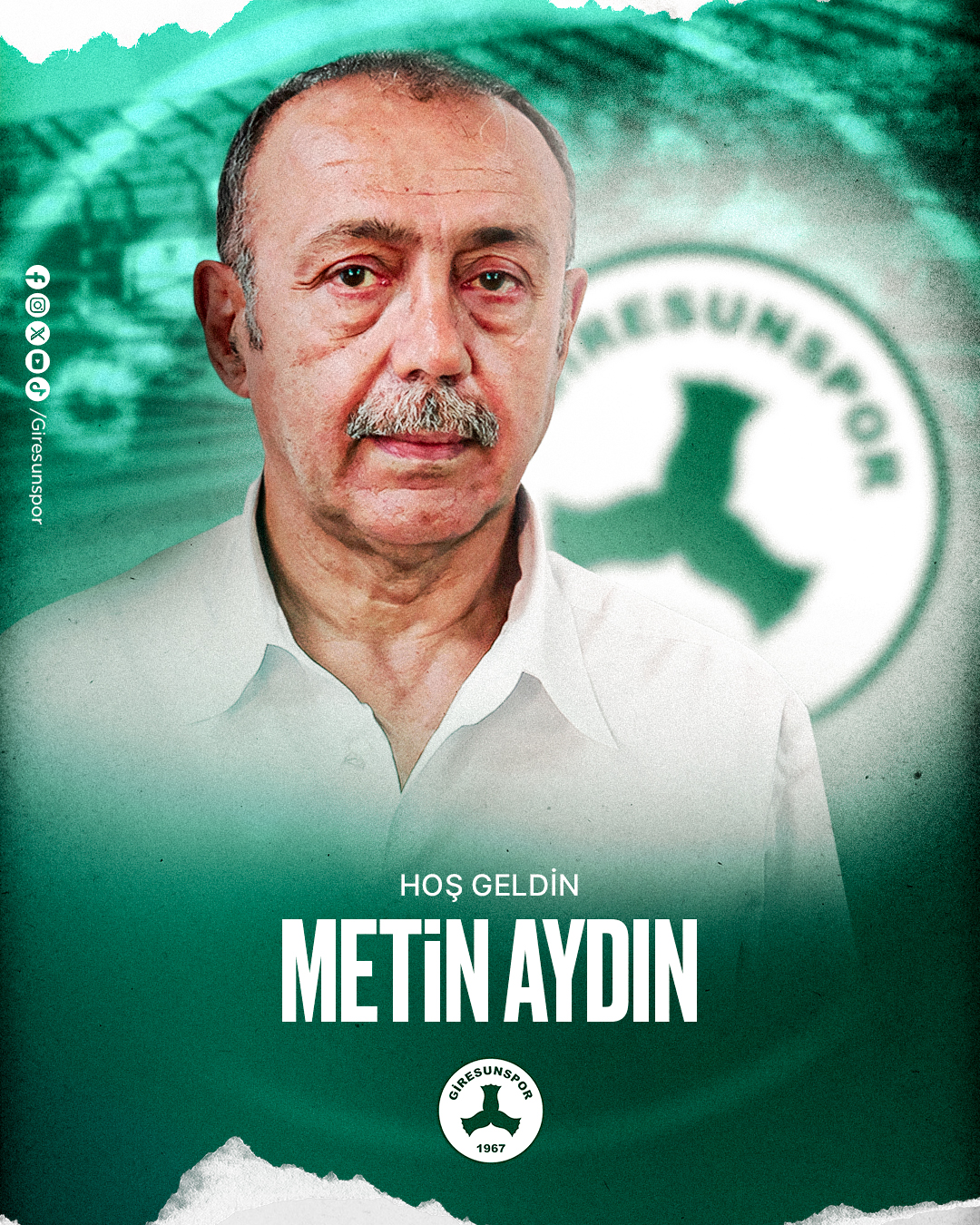Yeni Teknik Direktörümüz Metin Aydın!